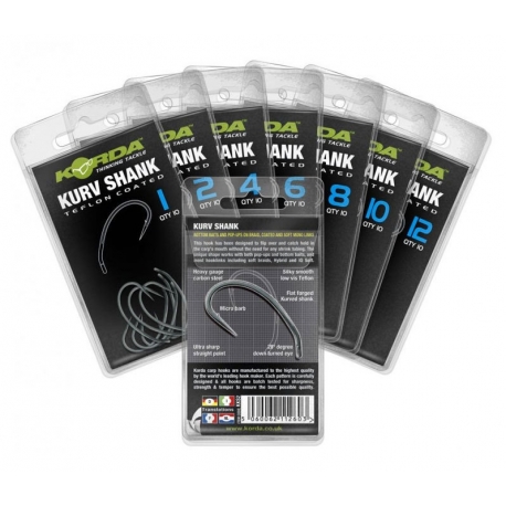 Korda Kurv Shank Hooks