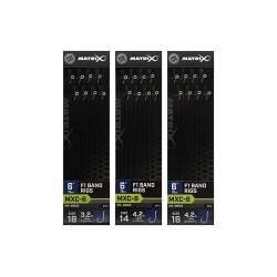Matrix MXC-6 6" F1 Bait Band Rigs Barbless