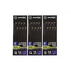 Matrix MXC-4 4" X-Strong Bait Band Rigs Barbless