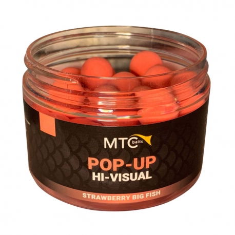 MTC Baits Pop-Up Hi-Visual Strawberry Big Fish