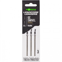 Korda Kable Leadcore Leader QC Swivel